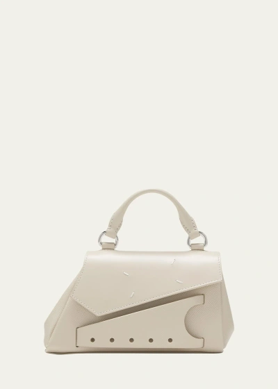 Maison Margiela Snatched Micro Asymmetric Top-handle Bag In T2003 Greige