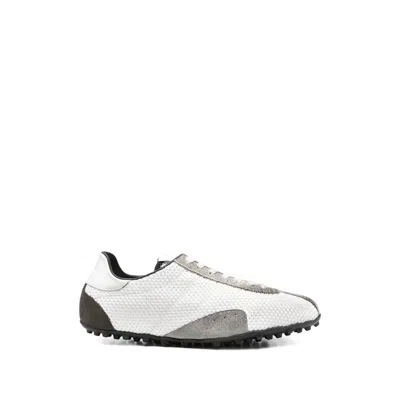 Maison Margiela Timeless Leather Sneakers For Men In White