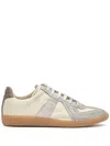 Maison Margiela Sneakers In Beige With Front Lace-up Fastening
