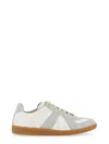 Maison Margiela Off White Leather And Grey Suede Replica Sneakers