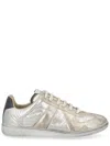 Maison Margiela Replica Sneakers With Metallic Panel Design In Multi