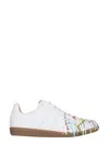 Maison Margiela Replica Paint Splatter-effect Low-top Sneakers In White