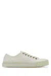 Maison Margiela White Canvas Tabi Sneakers In White