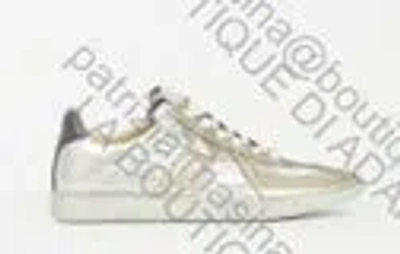 Maison Margiela Replica Metallic Sneakers In Silver