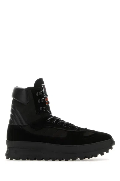 MAISON MARGIELA MAISON MARGIELA BLACK LEATHER CLIMBER SNEAKERS