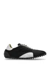 Maison Margiela Sprinters Low Top Cotton Blend Sneakers In Black