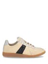 Maison Margiela Multicolor Fabric Replica Sneakers In Black Vintage/yellow Vintage