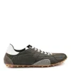 Maison Margiela Quilted-texture Sneakers With Rugged Sole And Suede Overlays
