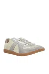 Maison Margiela Replica Shell And Suede Sneakers In Gray