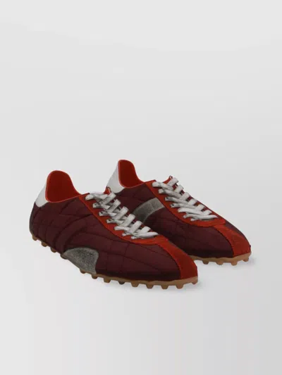 Maison Margiela Sneakers Low Top Rubber Sole In Red