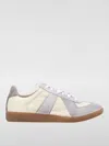 Maison Margiela Sneakers In Beige With Front Lace-up Fastening In Beige