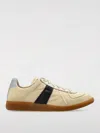 Maison Margiela Multicolor Fabric Replica Sneakers In Beige