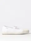 Maison Margiela Tabi On The Deck Distressed Canvas Sneakers In White