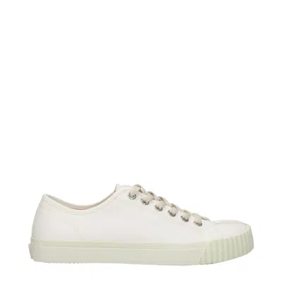 Maison Margiela Sneakers Men Fabric White In Gray