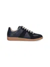 Maison Margiela Casual Low Top Sneakers With Suede Panels In Multi