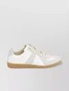 Maison Margiela White Sneakers With Smooth And Textured Accents In Multi