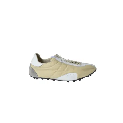 Maison Margiela Sneakers Sprinters In Pelle E Cotone Beige In Neutrals