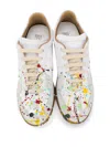 Maison Margiela Replica Paint-splatter Sneakers In White