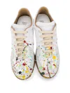 Maison Margiela Replica Paint-splatter Sneakers In White