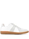 Maison Margiela Suede And Leather Sneakers In Gray