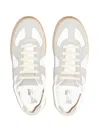 Maison Margiela Replica Leather Sneakers In White