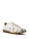 Maison Margiela Replica Paint Splatter-effect Low-top Sneakers In White