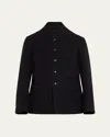 Maison Margiela Long-sleeve Wool Jacket In Black