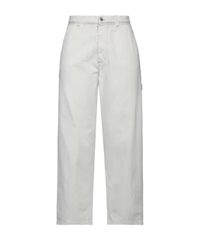 Maison Margiela Solid Color Casual Pants In White