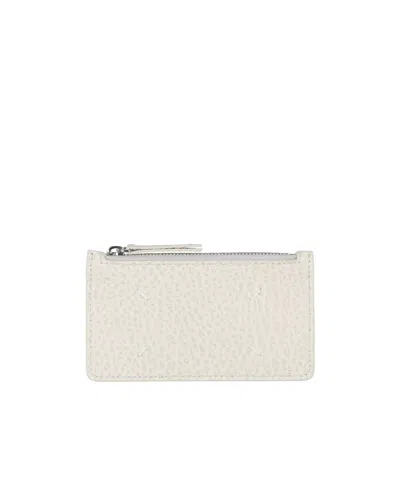 Maison Margiela Solid Color Design Card Holder In White