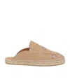 Maison Margiela Solid Color Espadrilles In Brown