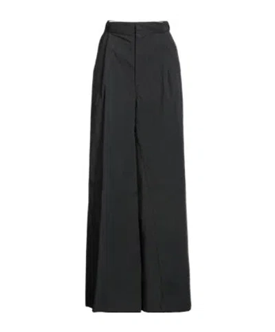 Maison Margiela Solid Color Flared Pants In Black