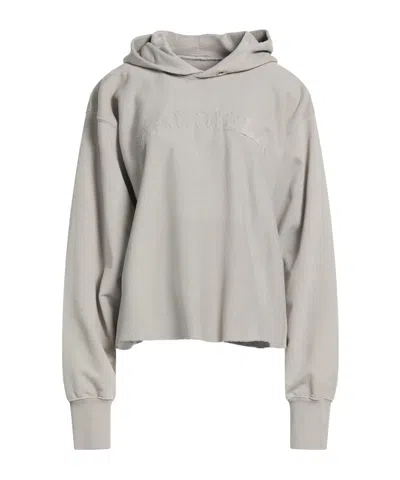 Maison Margiela Solid Color Hooded Track Jackets In Gray