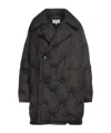 Maison Margiela Solid Color Puffer Jackets In Black