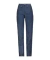 Maison Margiela Solid Color Webbing Pants In Blue