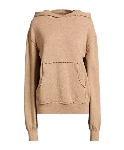 Maison Margiela Solid Knit Sweatshirt In Nude