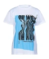 Maison Margiela Solid Printed T-shirt In White