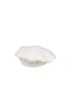 Maison Margiela Woman Hat Ivory Size S Wool In Pattern