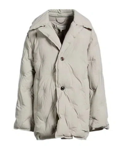 Maison Margiela Solidcolor Down Jacket In Green
