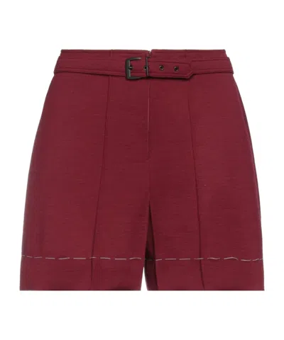 Maison Margiela Solidcolor Knit Sweater In Burgundy
