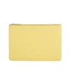 Maison Margiela Minimalist Solid Cowhide Wallet In Yellow