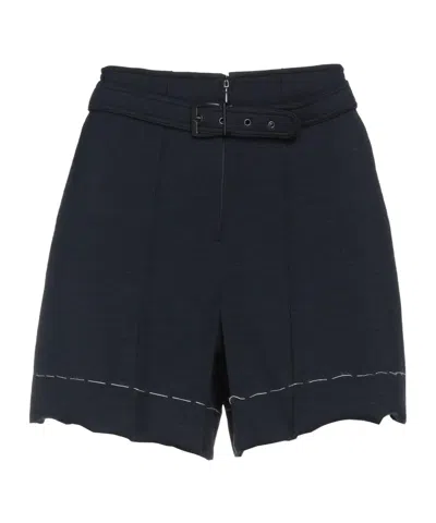 Maison Margiela Solidcolor Lightweight Knit Shorts In Blue