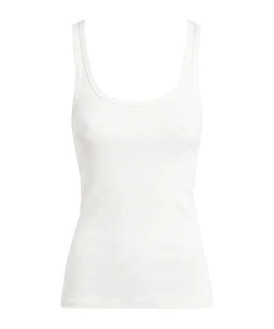 Maison Margiela Solidcolor Sleeveless Tshirt In White