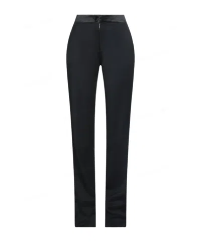 Maison Margiela Solidcolor Wool Trousers In Black