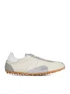 Maison Margiela Sneakers Sprinters In Suede And Leather With Vintage Finish In White