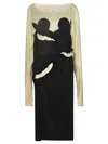 Maison Margiela Spliced-jersey Midi Dress In Black