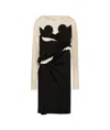 Maison Margiela Spliced-jersey Midi Dress In Black