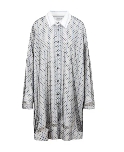 Maison Margiela Spliced Shirt In Gray
