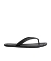 Maison Margiela Green Patent Tabi Flip Flops In Black