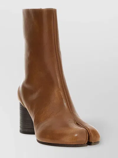 Maison Margiela Split Toe Ankle Boots With Round Heel
