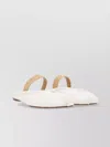 Maison Margiela Tabi Frayed Split-toe Leather Ballet Flats In White